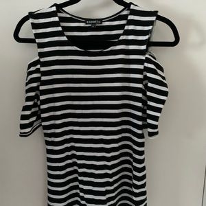 Express Black & white stripe shirt